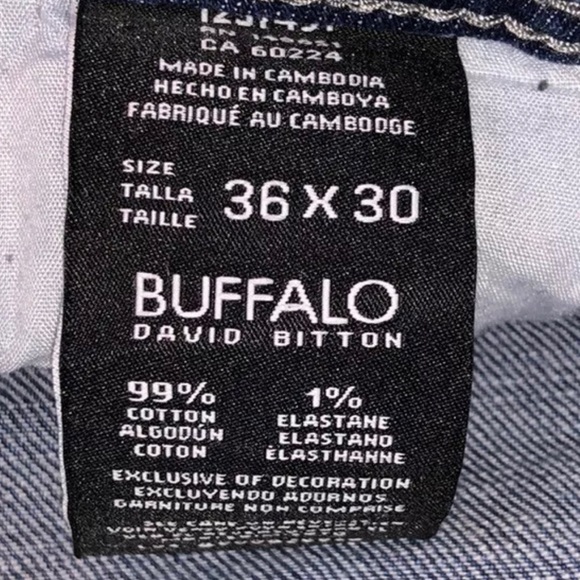 Jackson-X Buffalo David Bitton Blue Jeans 36x30 - Picture 6 of 11
